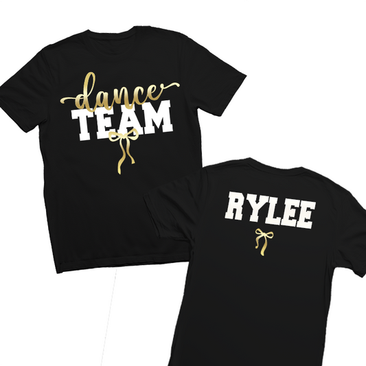 Personalized Dance Team T-Shirt - 100% Preshrunk Heavy Cotton - Perfect for Rehearsals, Competitions, and Team Spirit Events