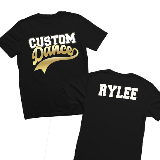 Custom Dance Team Tee - Matching Group Shirt for Performances - Heavy Cotton - Personalized School or Studio Dance Apparel