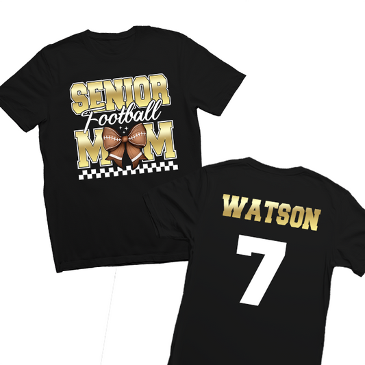Custom Senior Football Mom Shirt