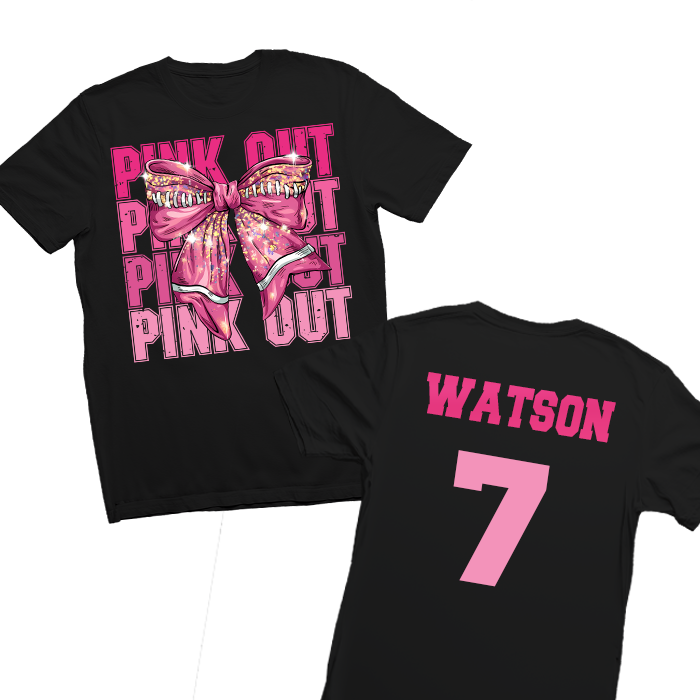 Custom Pink Out  Breast Cancer Awareness Football Shirts