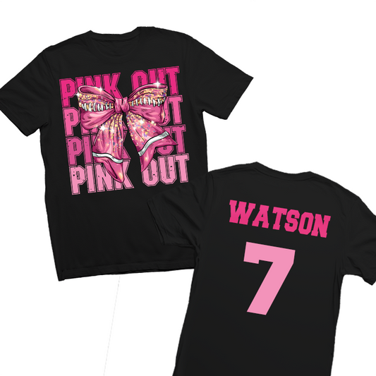 Custom Pink Out  Breast Cancer Awareness Football Shirts
