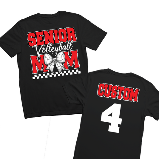 Custom Senior Volleyball Mom Shirt