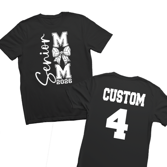 Custom Senior Volleyball Mom Shirt