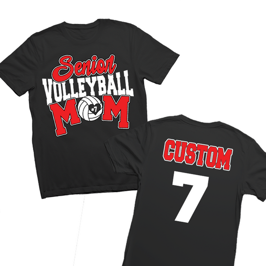 Custom Senior Volleyball Mom Shirt